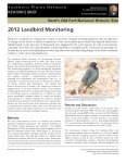 2012 Bents Old Fort NHS Landbird Monitoring