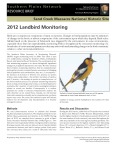 2012 Sand Creek Massacre NHS Landbird Monitoring