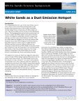 White Sands as a Dust Emission Hotspot