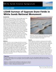 LiDAR Surveys of Gypsum Dune Fields in White Sands National Monument