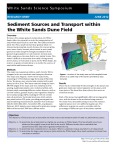 Sediment Sources  Transport within the White Sands Dune Field