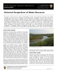 Historical Perspectives of Water Resources