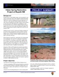 Heiser Spring Restoration Project Summary