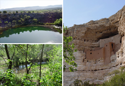 collage of images of youth programs at Montezuma Castle National Monument