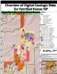 Petrified Forest NP Geologic Map Southern Extent